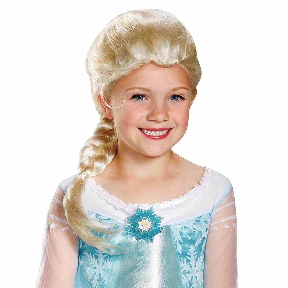 NWT Disguise Disney Frozen Elsa Braid Wig Halloween Cosplay Costume Accessory